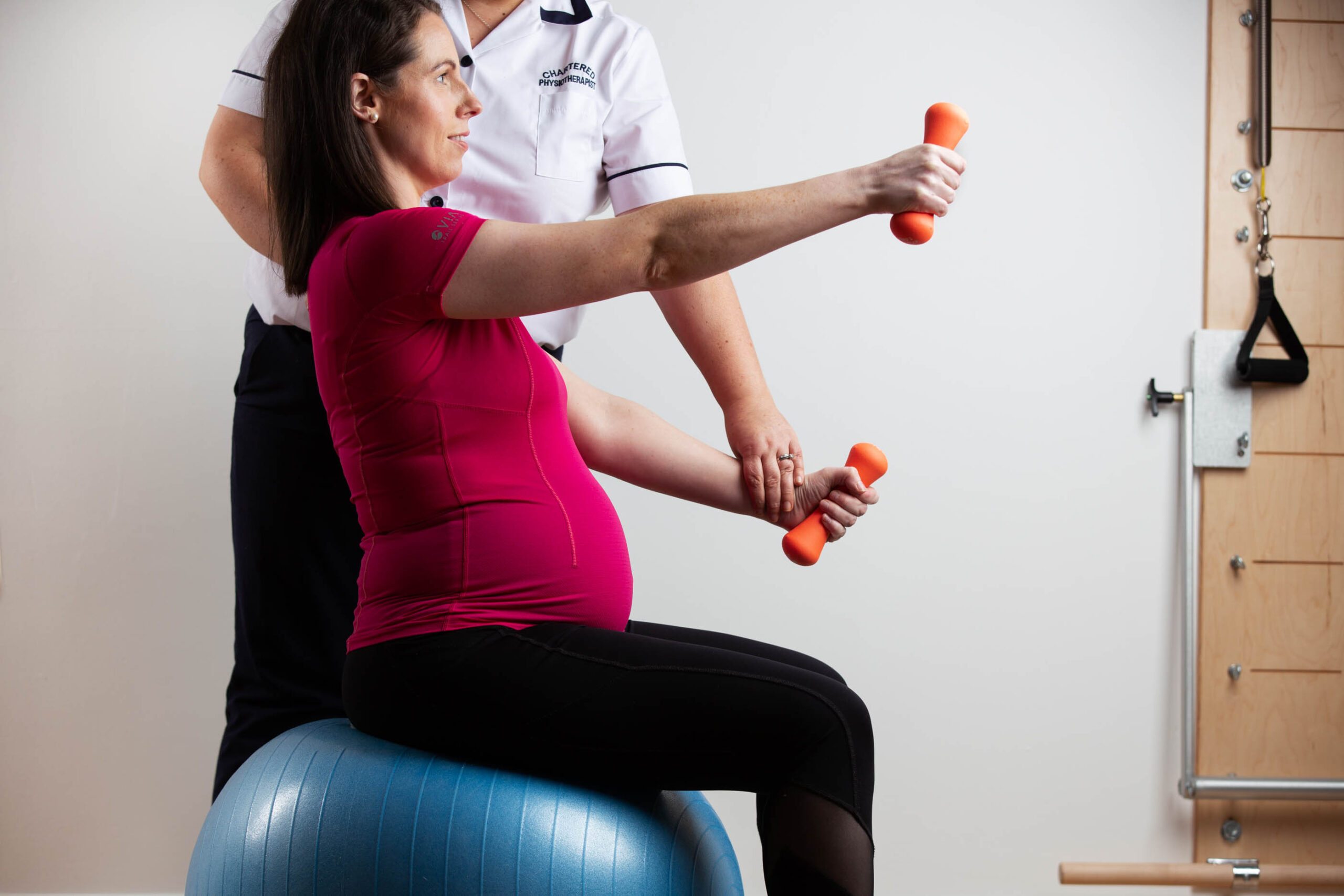 Pregnant Woman Doing MOT Exercises